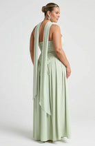 Maxi Dress For Women – Black & White Strapless Colorblock