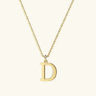 Women's Initial Pendant Necklace - Gold-Tone Letter Charm