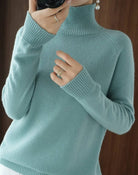 Damen Kaschmir Rollkragenpullover 1