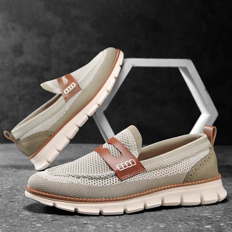 Men's Mesh Loafers - Breathable Slip-On Sneaker Loafers