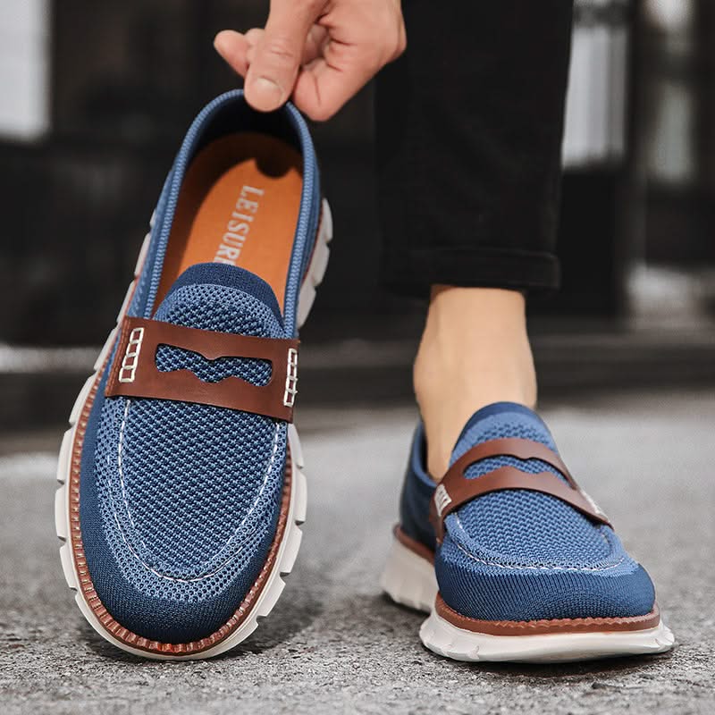 Men's Mesh Loafers - Breathable Slip-On Sneaker Loafers