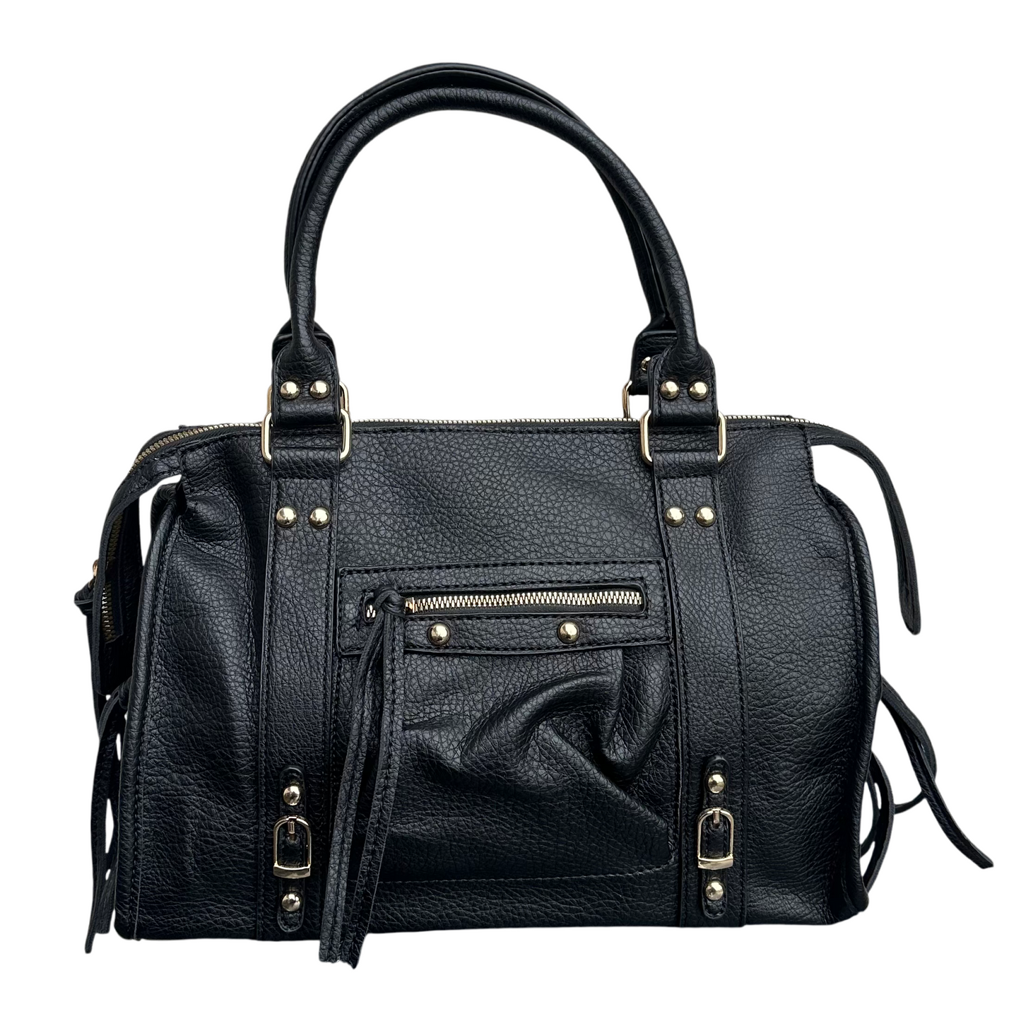 Dames Schoudertas in Zwart met Ruim Formaat