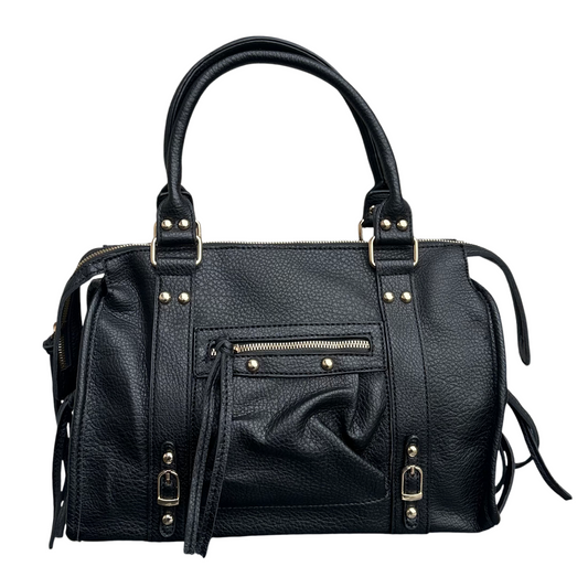 Dames Schoudertas in Zwart met Ruim Formaat