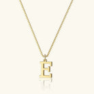 Women's Initial Pendant Necklace - Gold-Tone Letter Charm