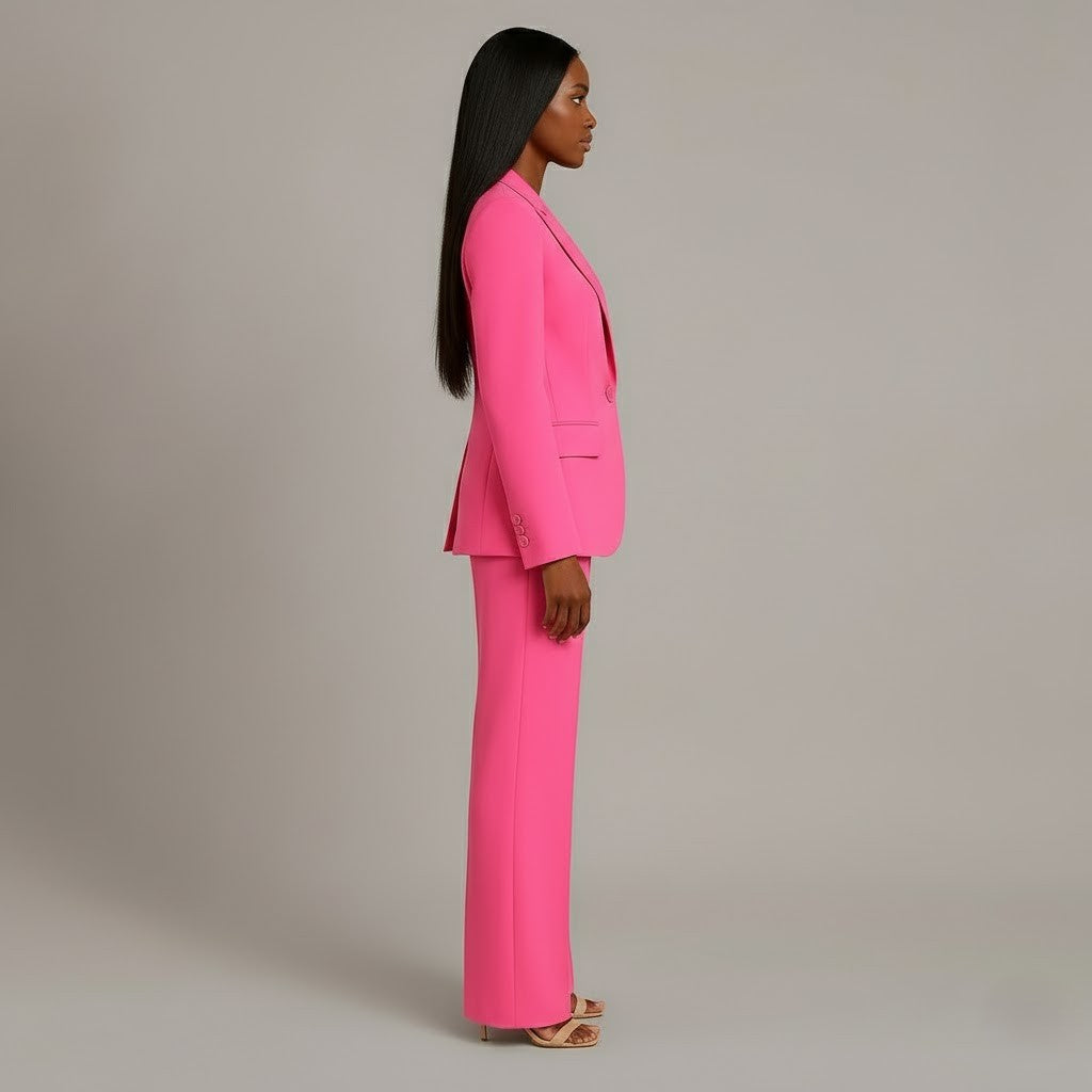 Women's Suits Tailored Long Blazer and Matching Trousers Set