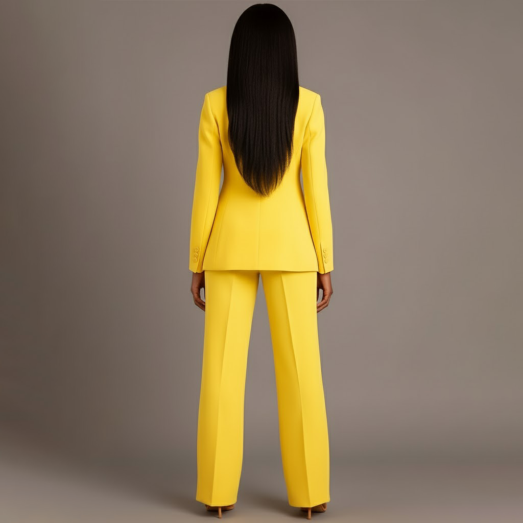 Women's Suits Tailored Long Blazer and Matching Trousers Set