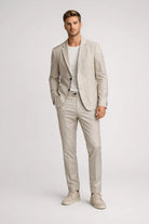 Men's Suits - Structured Blazer and Trousers Two-Piece Set