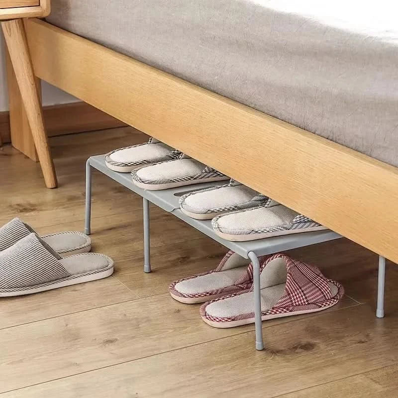 Expandable ABS Shoe Rack - Space-Saving Shoe Storage Organizer for Under Sink 2