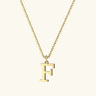 Women's Initial Pendant Necklace - Gold-Tone Letter Charm