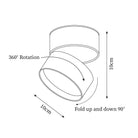 Spot LED Orientable de Plafond Design Scandinave Minimaliste