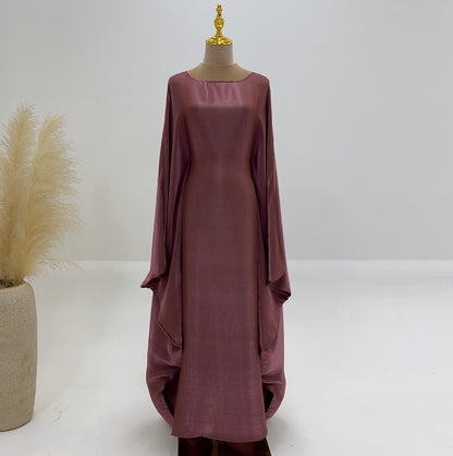 Esra Maxi Jurk | Damesjurk met vleermuismouwen en luxe minimalistische uitstraling