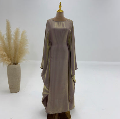 Esra Maxi Jurk | Damesjurk met vleermuismouwen en luxe minimalistische uitstraling