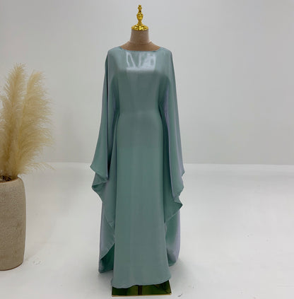 Esra Maxi Jurk | Damesjurk met vleermuismouwen en luxe minimalistische uitstraling