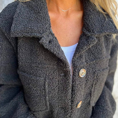 Yael Jas | Dames Fleece Herfstjas met Reverskraag en Tijdloze Snit