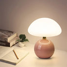 Mushroom Table Lamp - Ceramic Base with 3 LED Light Tones