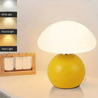 Mushroom Table Lamp - Ceramic Base with 3 LED Light Tones