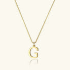 Women's Initial Pendant Necklace - Gold-Tone Letter Charm