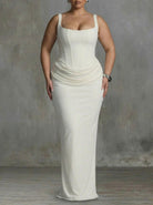 Maxi Dress for Women - Square Neckline