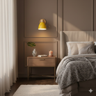 Wall Light for Living Room with Angled Arm and Conical Shade
