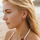 Women's Gold-Plated Classic Huggie Hoop Earrings, Set of Three