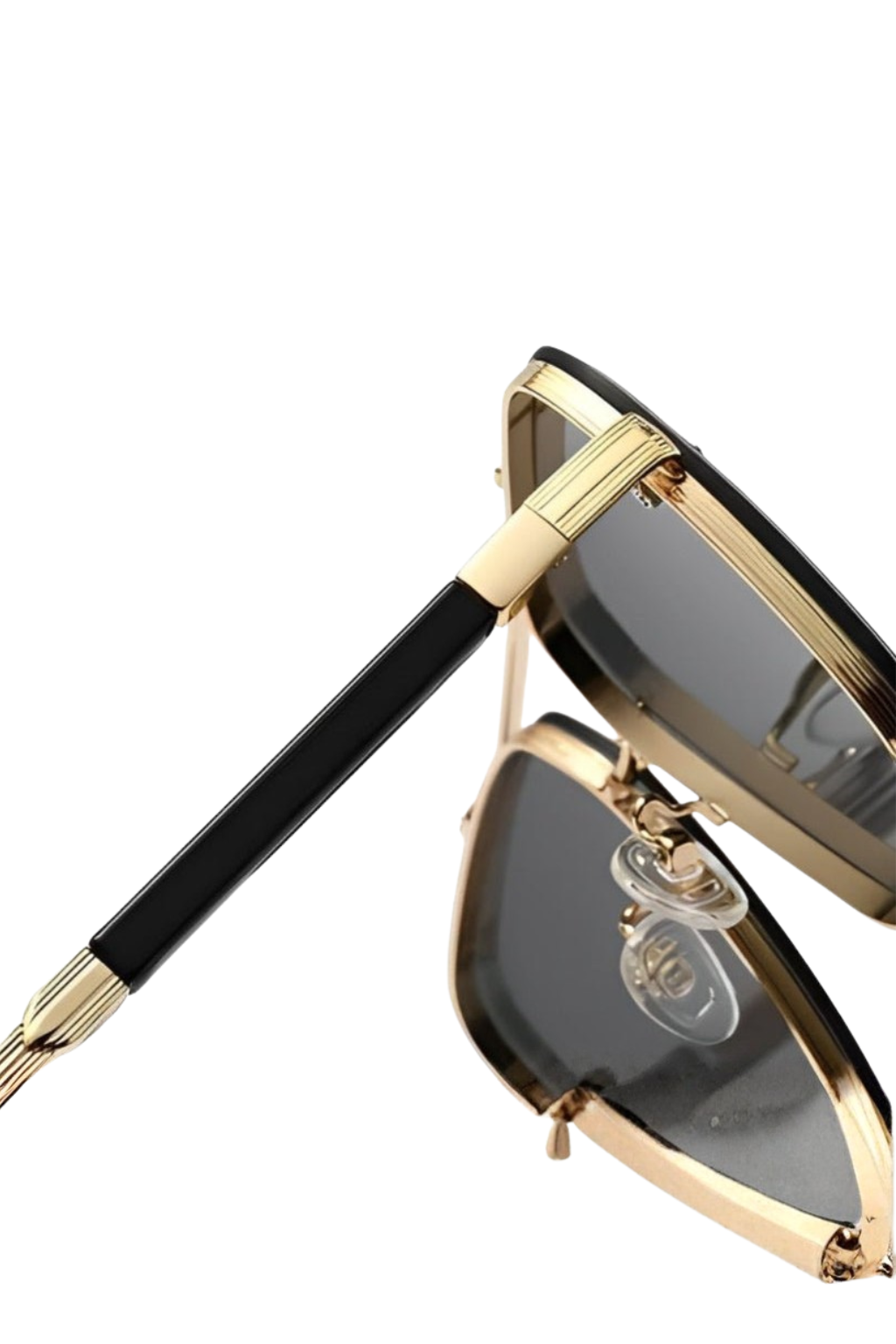 Retro Aviator Sunglasses with Gold Frame and UV400 Gradient Lens