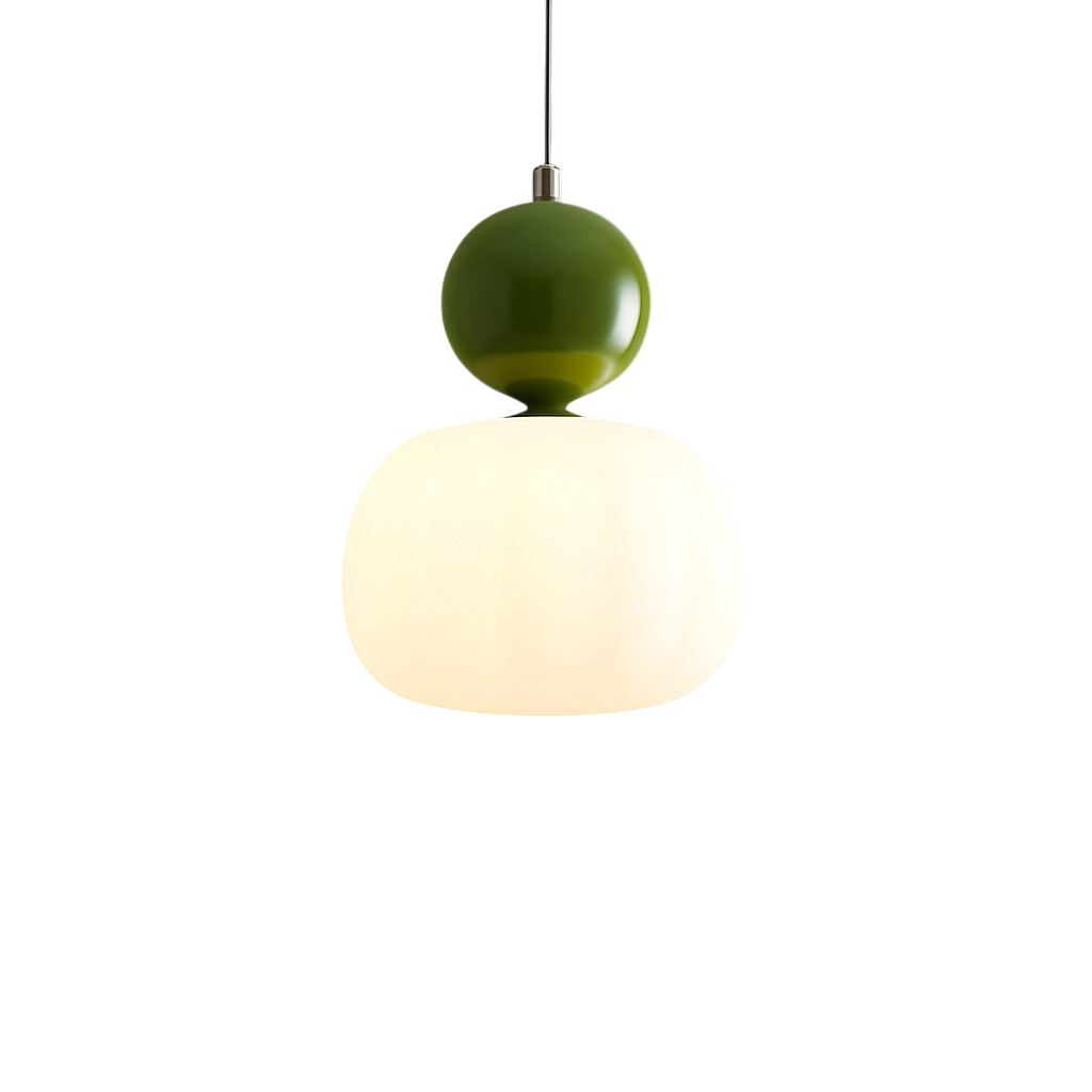Art Deco Pendant Light - Acrylic Globe Shade Ceiling Lamp