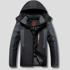 Men's Insulated Winter Jacket - Water-Resistant Fleece-Lined Coat