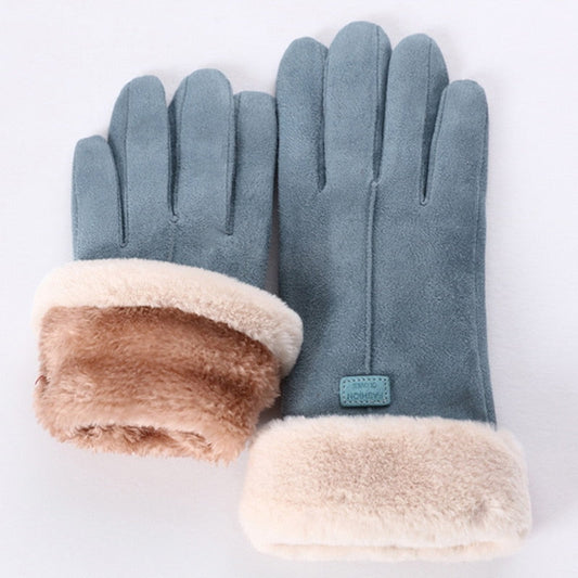 Dames/Heren Pluche Winterhandschoenen – Imitatiebont Gevoerd, Casual voor Herfst en Winter