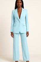 Hannah | Blazer Hosen Set für Damen Einknöpfiger Anzug Set Damen Elegant 1