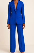 Hannah | Blazer Hosen Set für Damen Einknöpfiger Anzug Set Damen Elegant 3