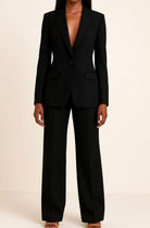 Hannah | Blazer Hosen Set für Damen Einknöpfiger Anzug Set Damen Elegant 4