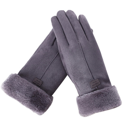 Dames/Heren Pluche Winterhandschoenen – Imitatiebont Gevoerd, Casual voor Herfst en Winter