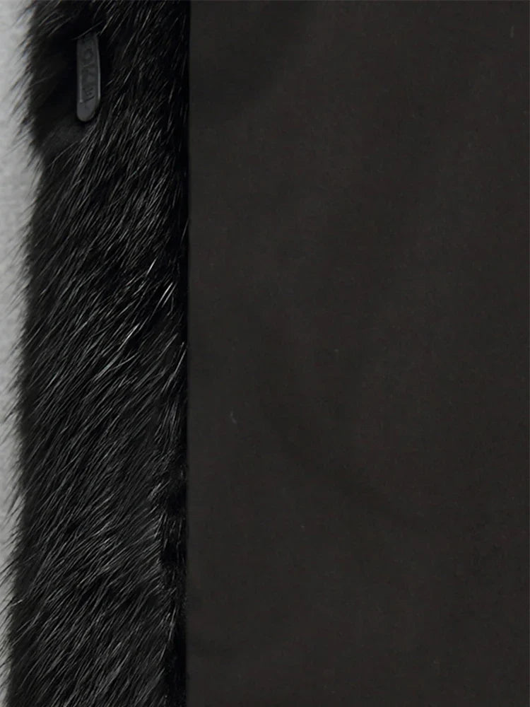 Women's Faux Fur Coat Long Hooded Button Closure
