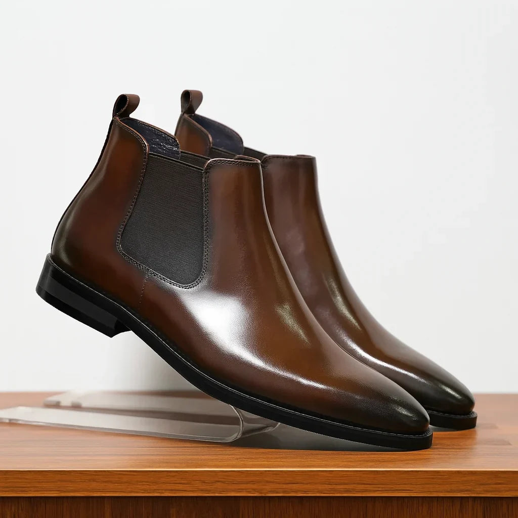 Herren Stiefeletten - Orthopädische Chelsea-Boots mit Arch Support für Eleganten Komfort 0