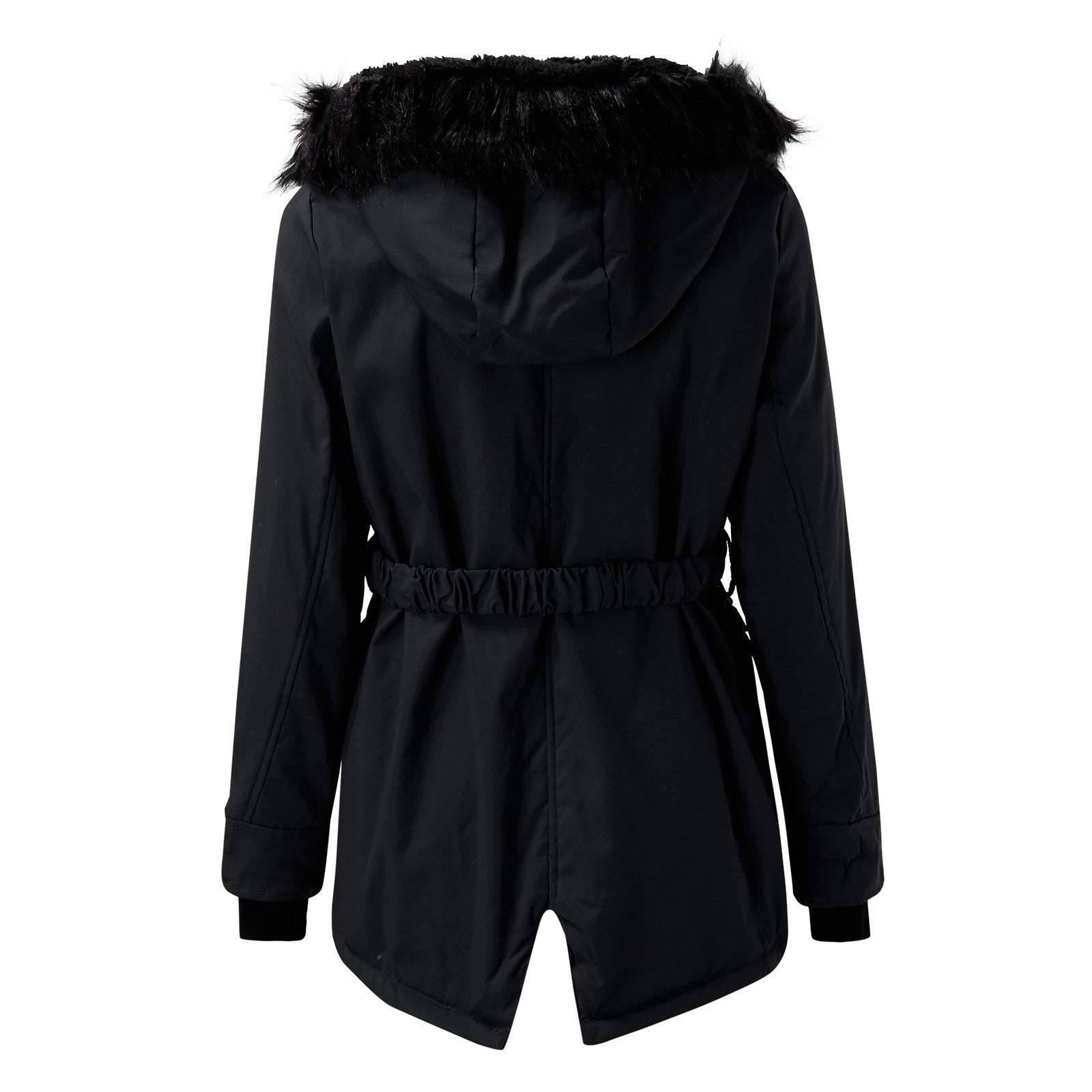 Women's Thick Parka Coat with Hood - Winter Jacket