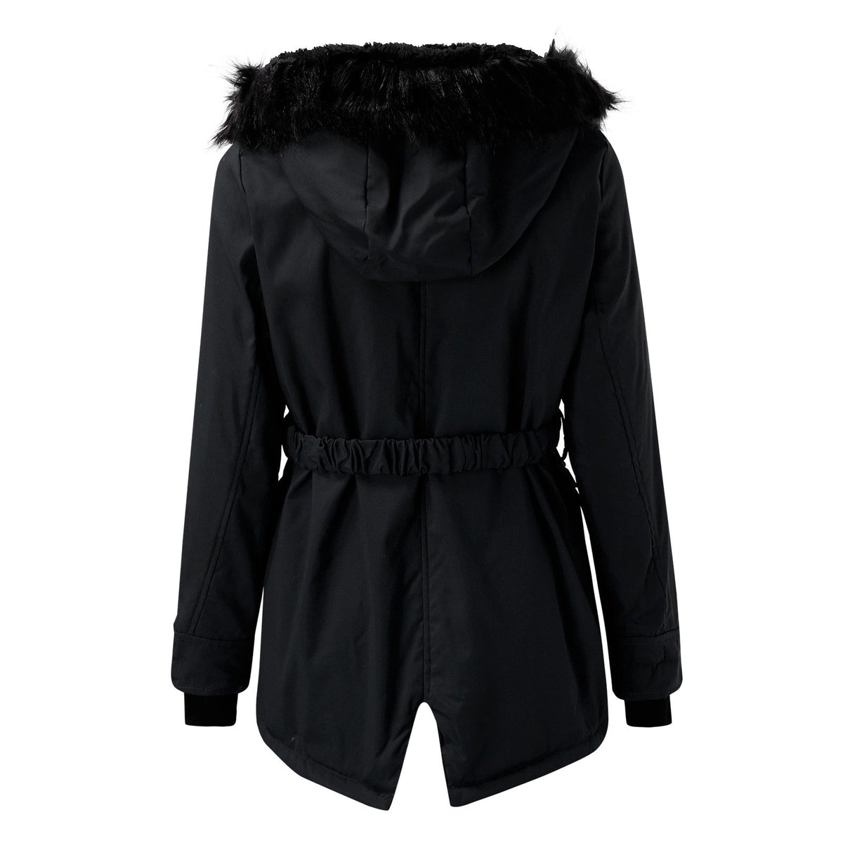 Women's Thick Parka Coat with Hood - Winter Jacket