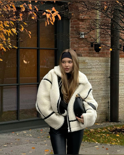 Aurora Teddy Coat | Dames teddy jas met oversized fit en fluffy stof