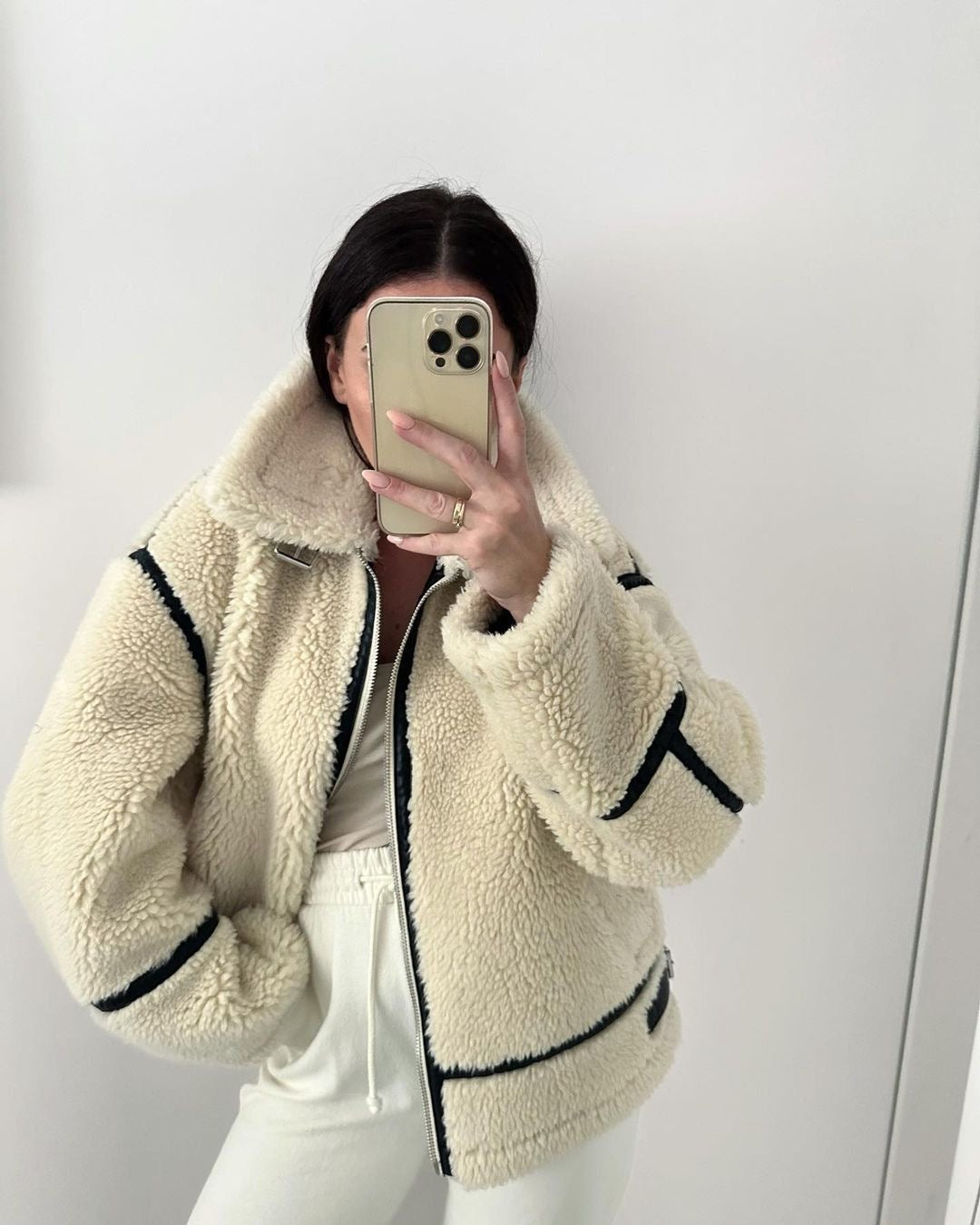 Aurora Teddy Coat | Dames teddy jas met oversized fit en fluffy stof