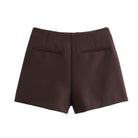 Women's Wrap Skort with Elastic Waist and Built-In Shorts