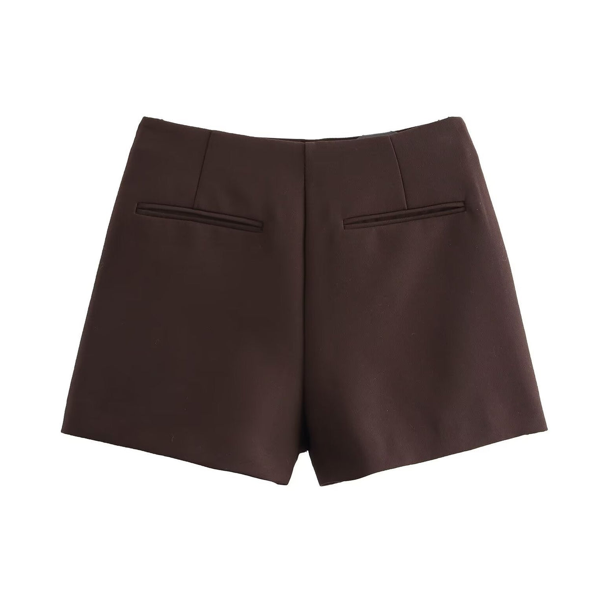 Women's Wrap Skort with Elastic Waist and Built-In Shorts