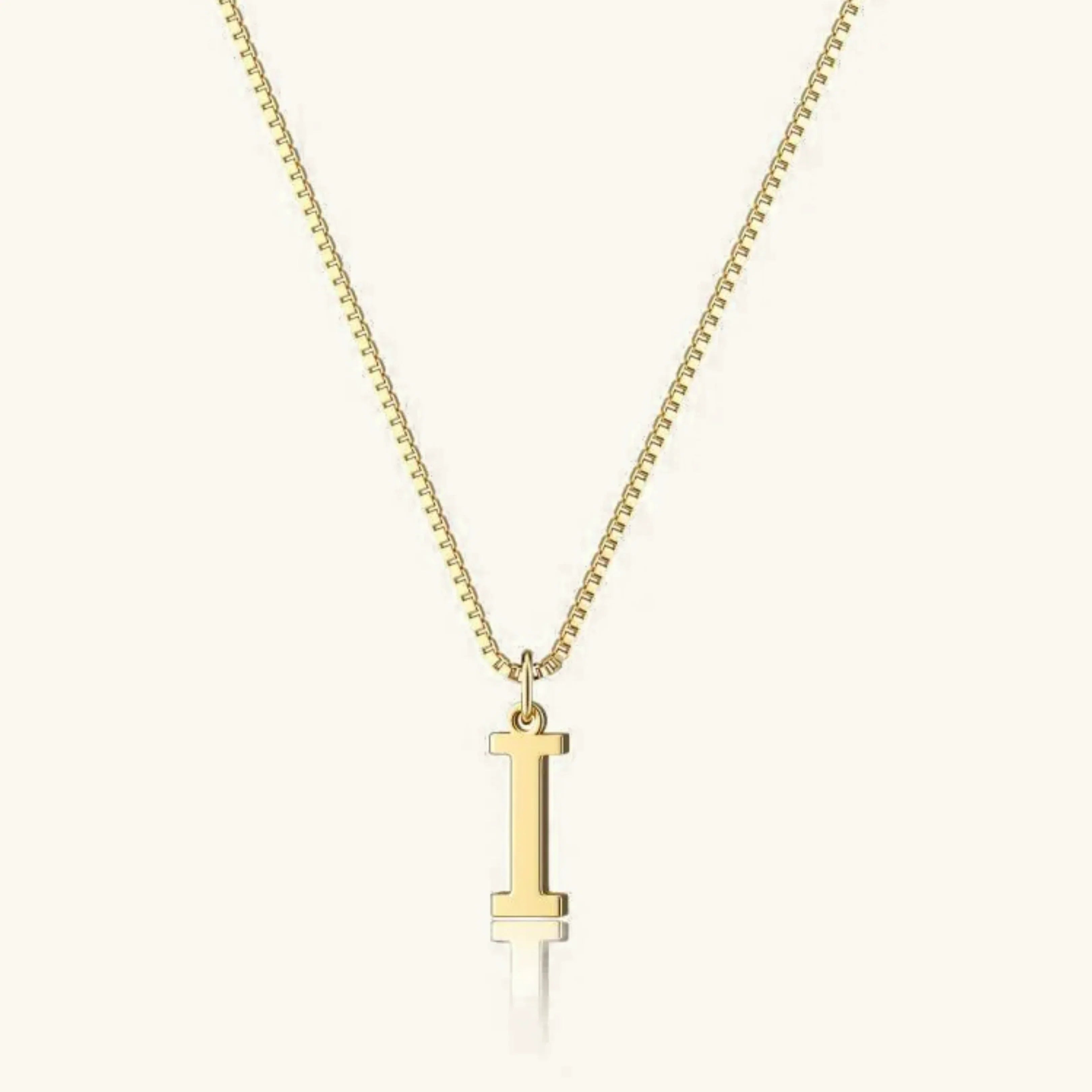 Women's Initial Pendant Necklace - Gold-Tone Letter Charm