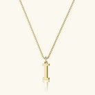 Women's Initial Pendant Necklace - Gold-Tone Letter Charm