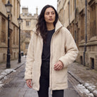 Oversized teddy fleece jacket