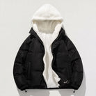 Hooded puffer jacket met fleece voering