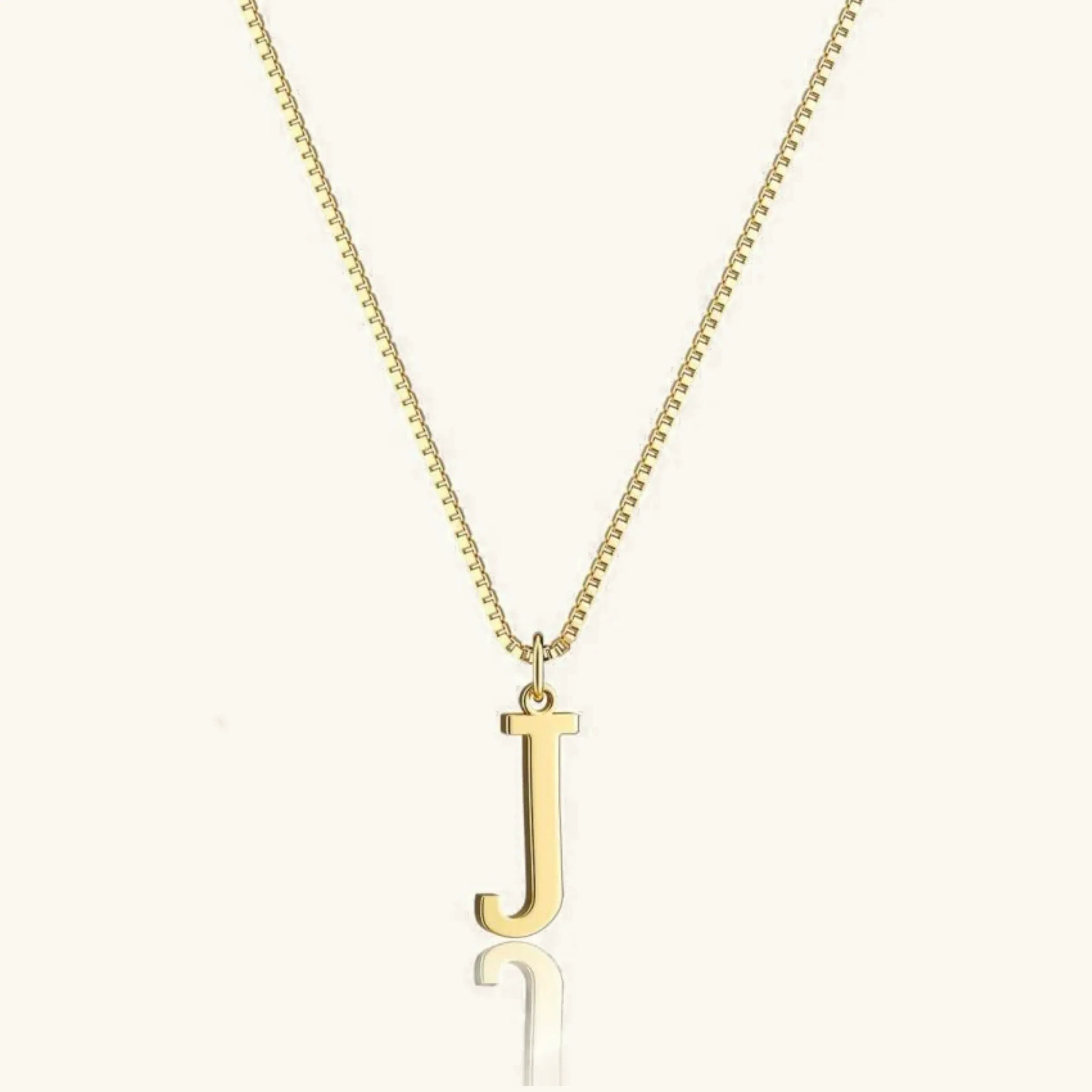 Women's Initial Pendant Necklace - Gold-Tone Letter Charm