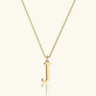 Women's Initial Pendant Necklace - Gold-Tone Letter Charm