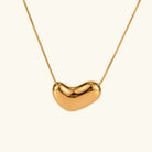 Women's Heart Pendant Necklace, Gold-Plated Stainless Steel