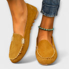 Women's Slip-On Moccasin Shoes with Supportive Cushioned Sole