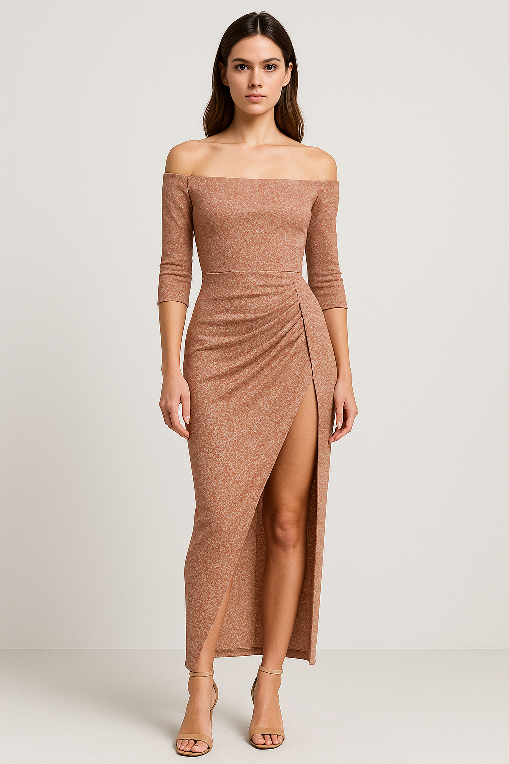 Eira | Elegante Damesjurk met Split – Stijlvolle Keuze voor Feest en Formele Gelegenheden