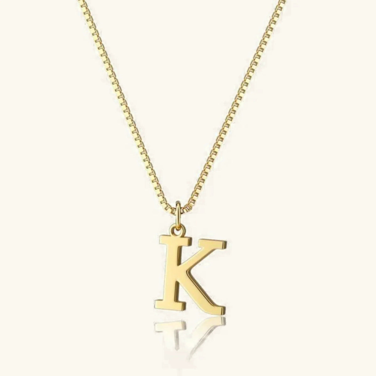 Women's Initial Pendant Necklace - Gold-Tone Letter Charm
